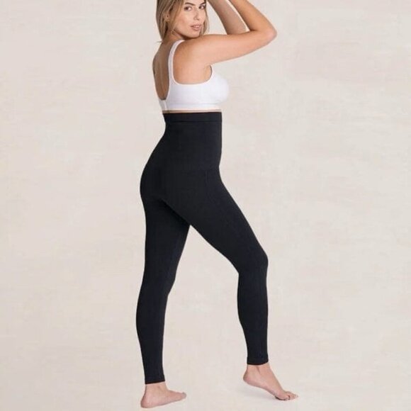 Shapermint Empetua Womens High Waist Shaping Leggings Sz Large Black 42075 $60 - Picture 9 of 16